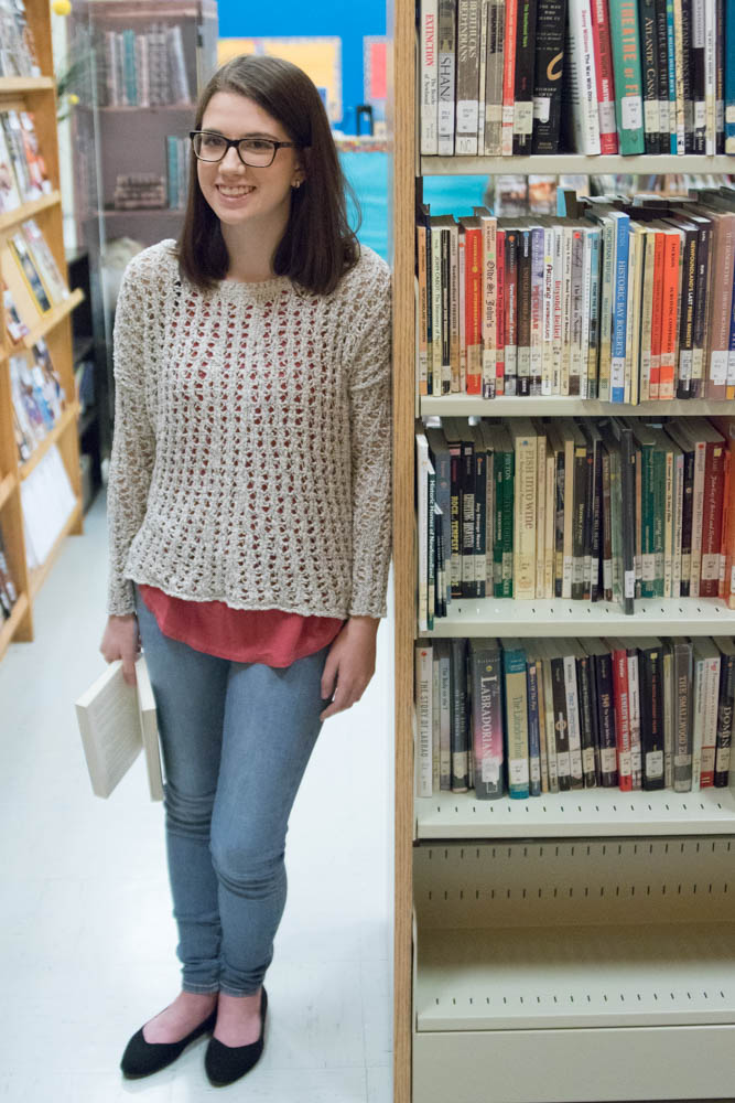 Student at Glovertown Library 